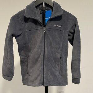 Columbia Charcoal Full-Zip Fleece Jacket